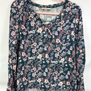 Multiblu‎ Jeans women’s long sleeve blouse size L cottage farmhouse western